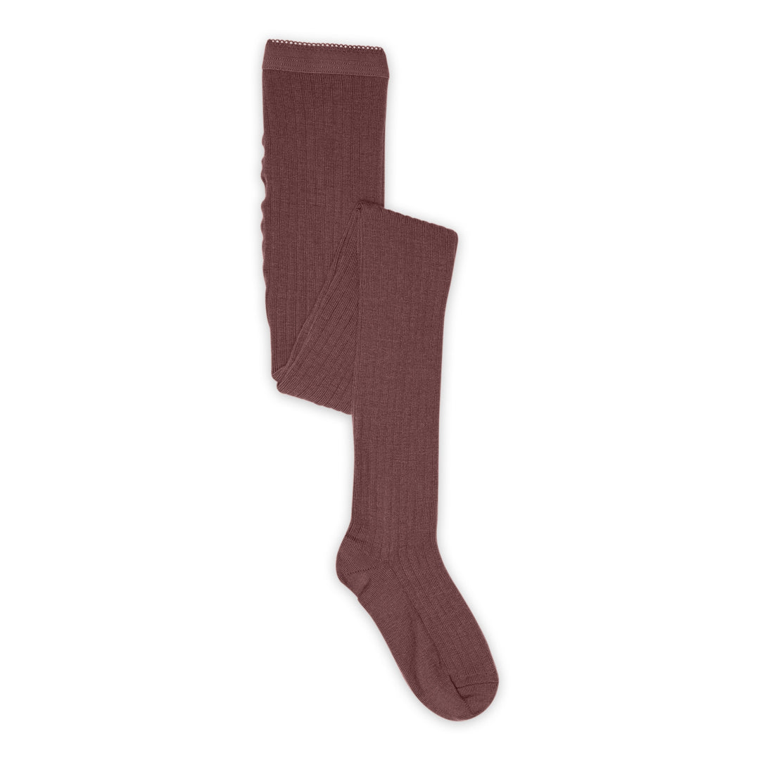 Wool rib tights