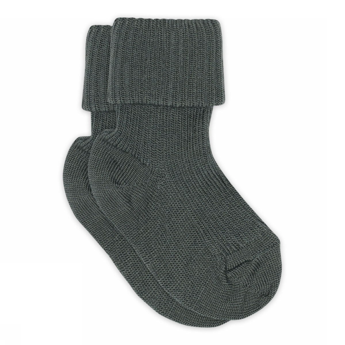 Wool rib baby socks