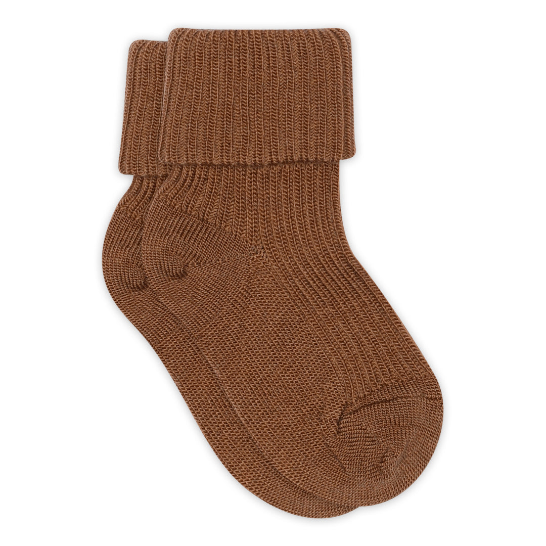 Wool rib baby socks