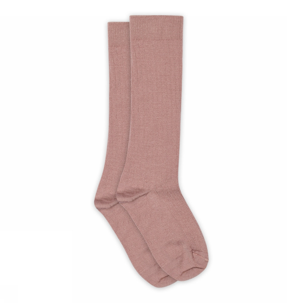 Wool rib knee socks
