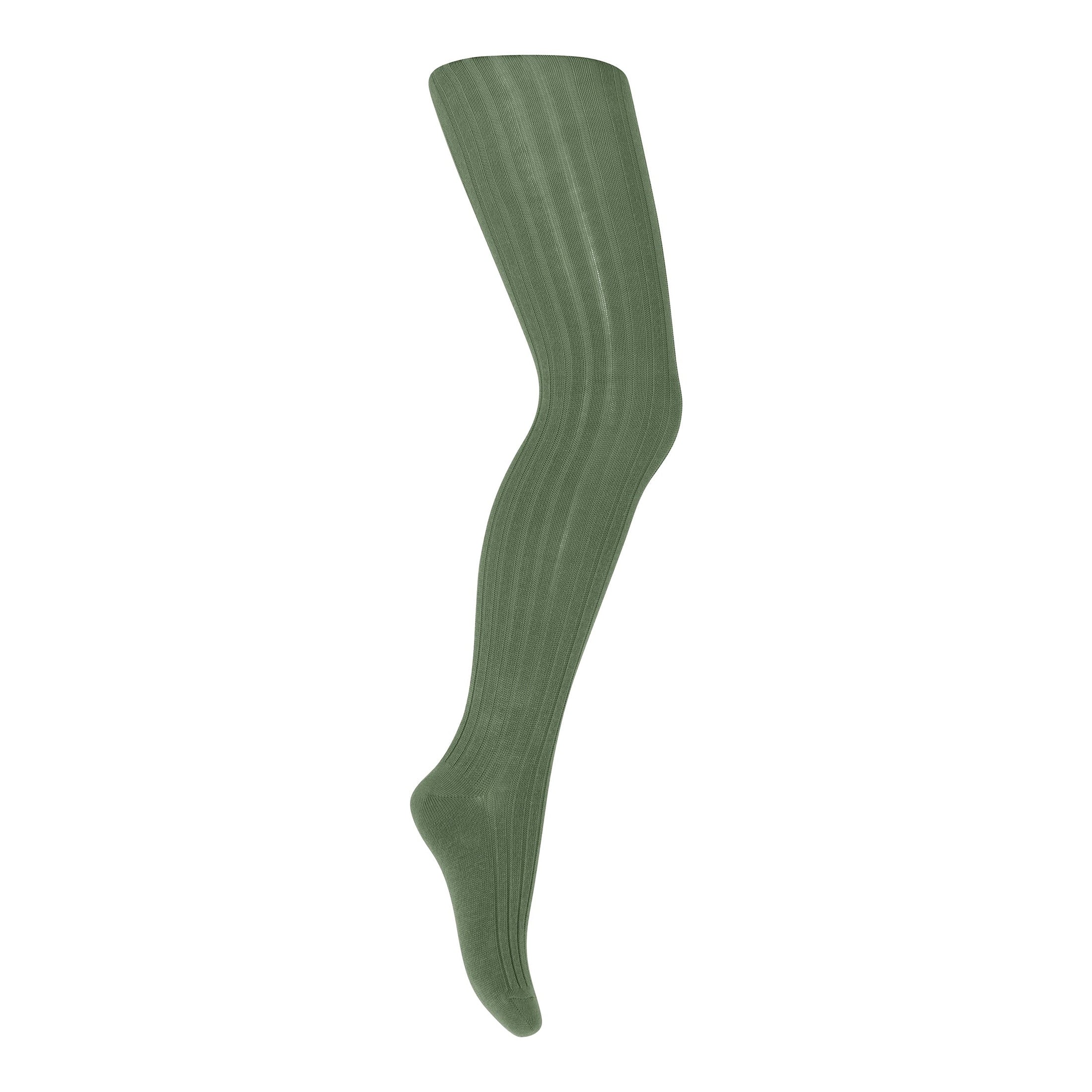 Cotton rib tights