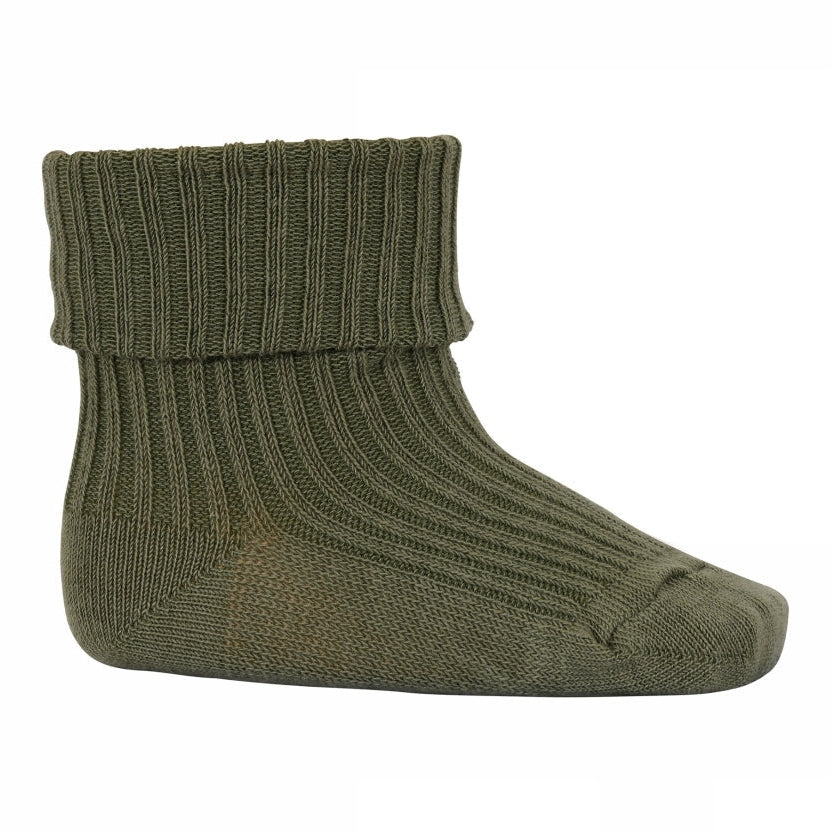 Cotton rib baby socks