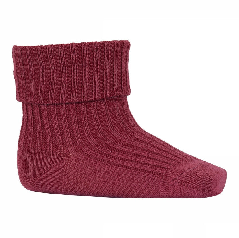 Cotton rib baby socks