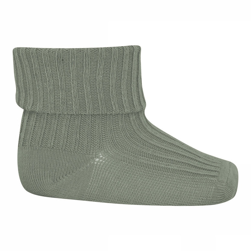 Wool rib baby socks