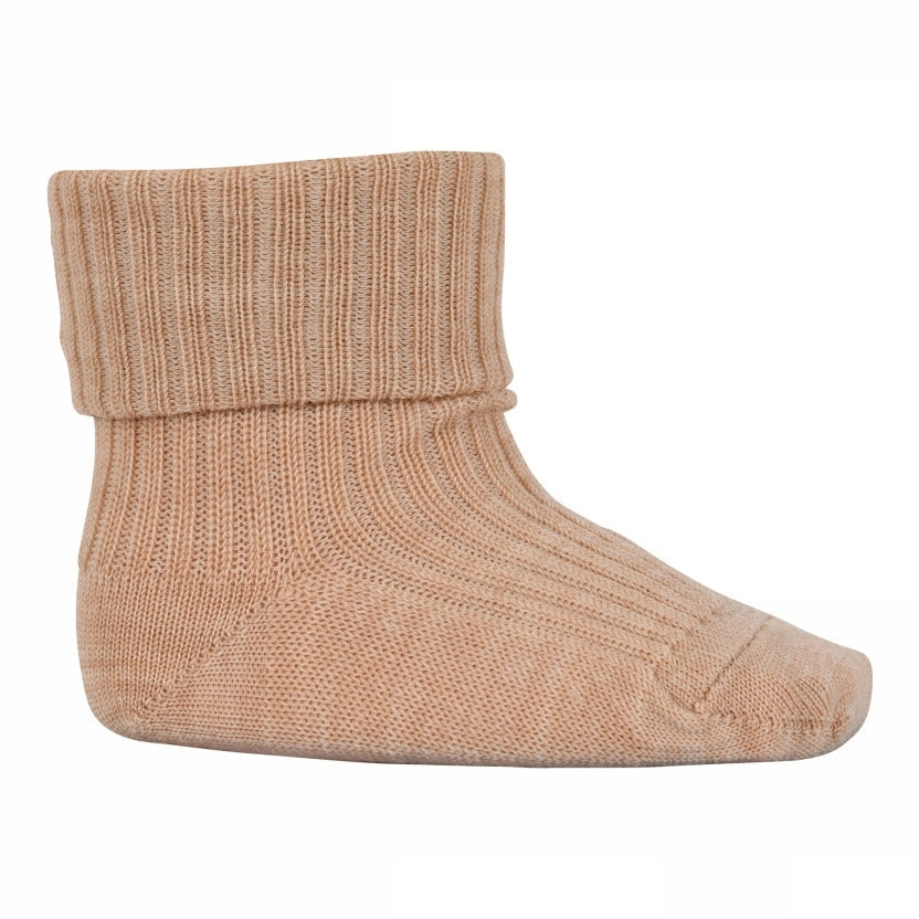 Wool rib baby socks