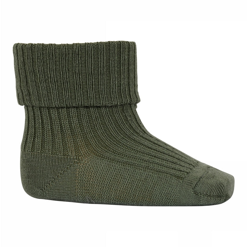 Wool rib baby socks