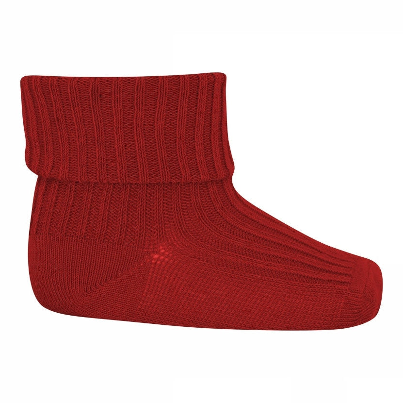 Wool rib baby socks