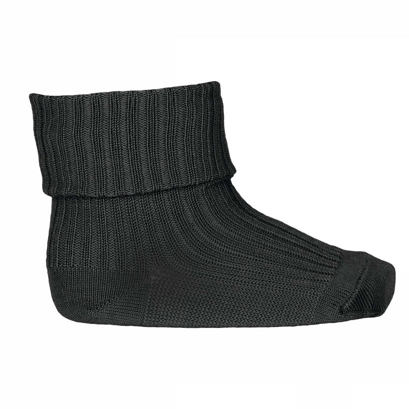 Wool rib baby socks