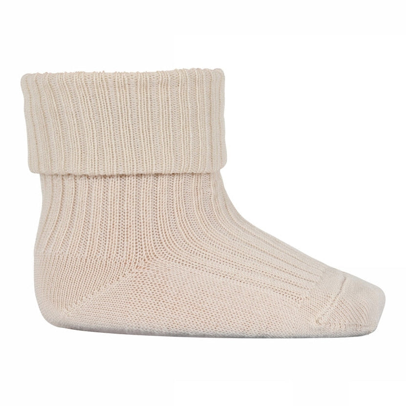 Wool rib baby socks