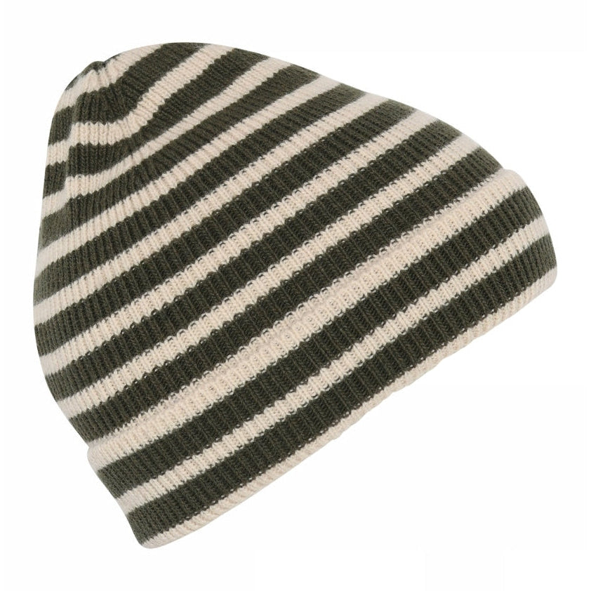 Bergen striped beanie