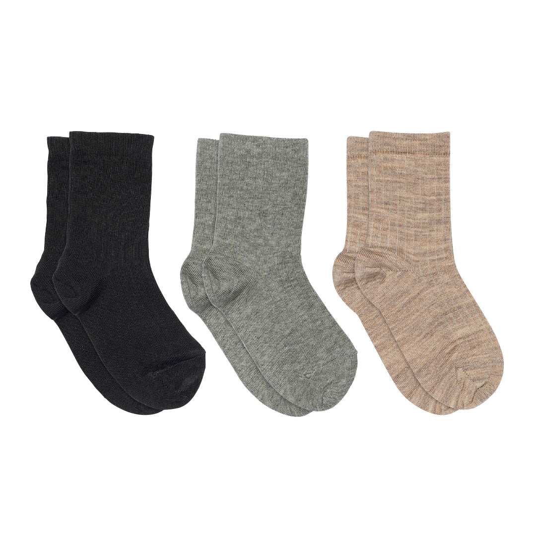 Cotton Rib socks - 3-pack