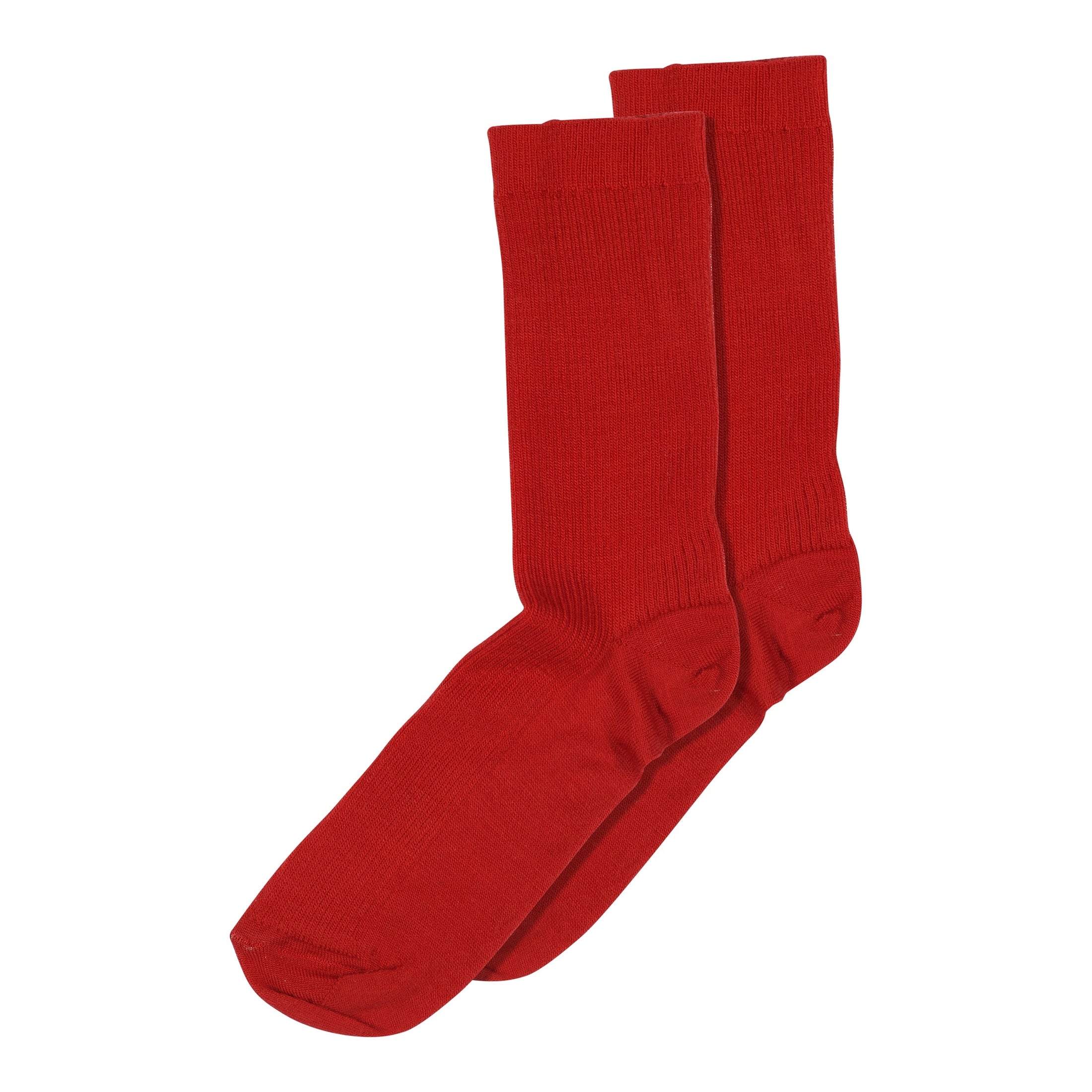 Fine wool rib socks
