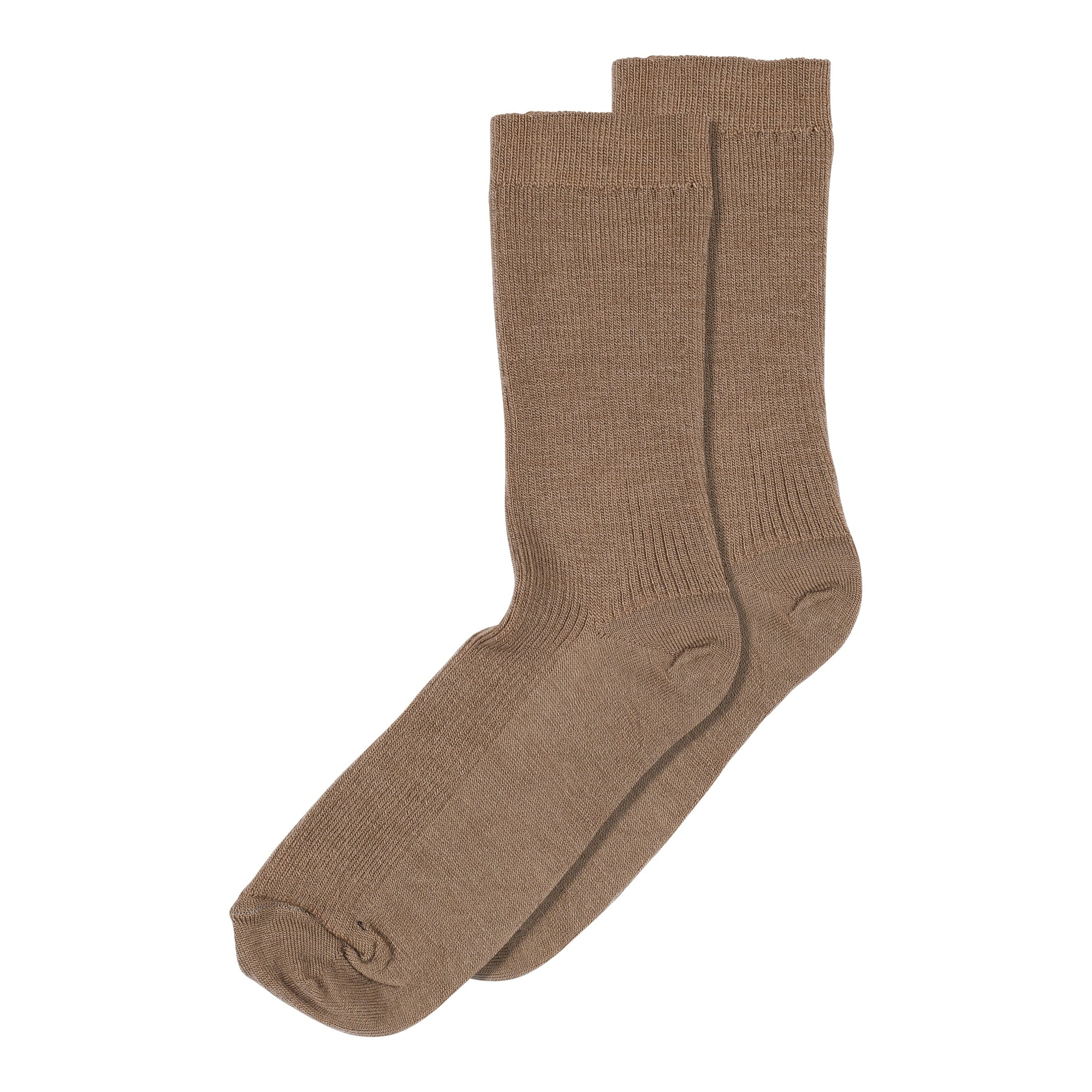 Fine wool rib socks
