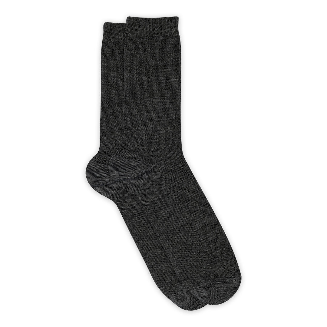 Wool rib socks