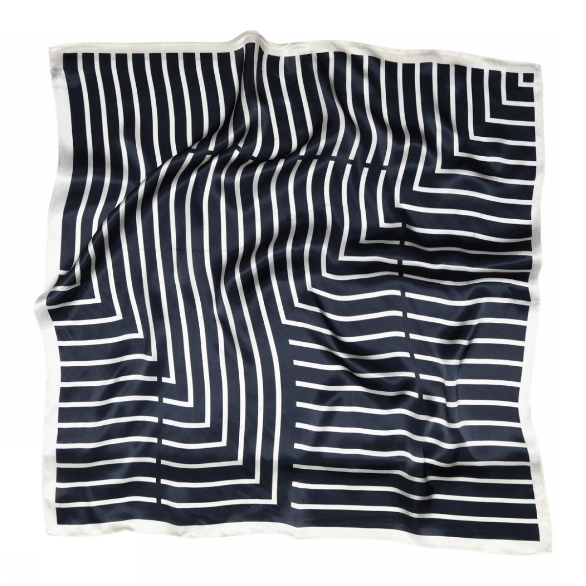 Lines silk scarf