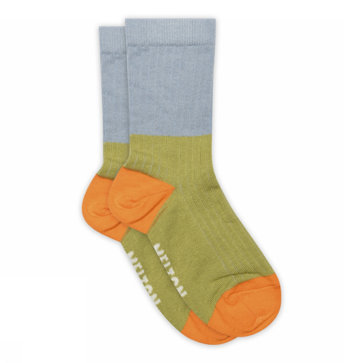 Block colour socks