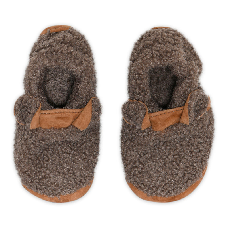 Fuzzy teddy slipper