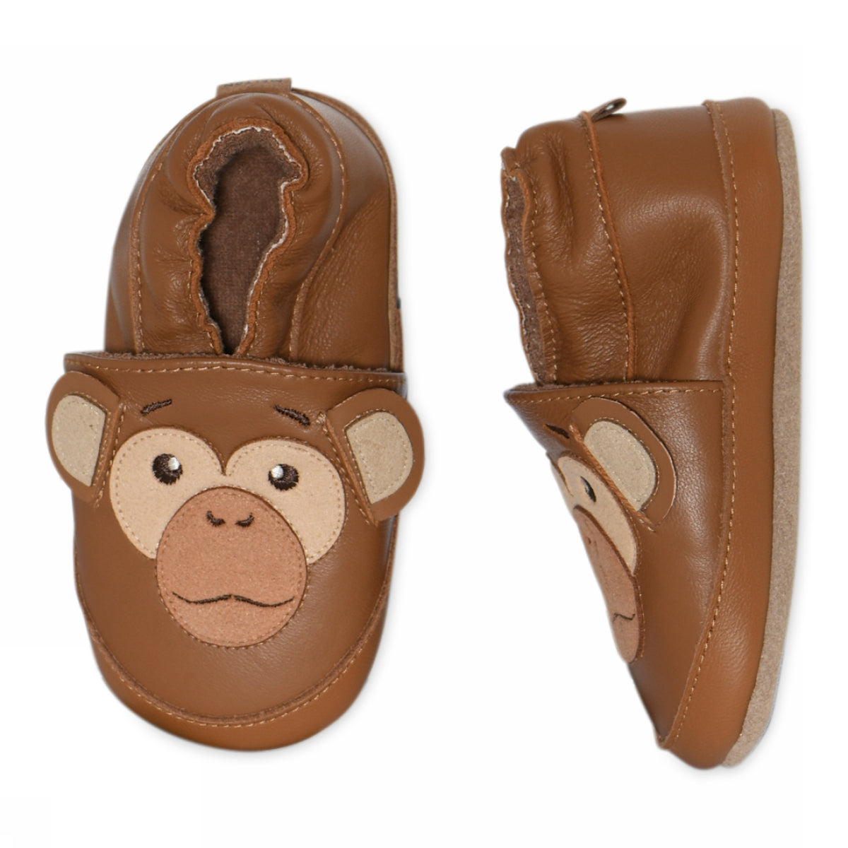 Monkey leather slippers