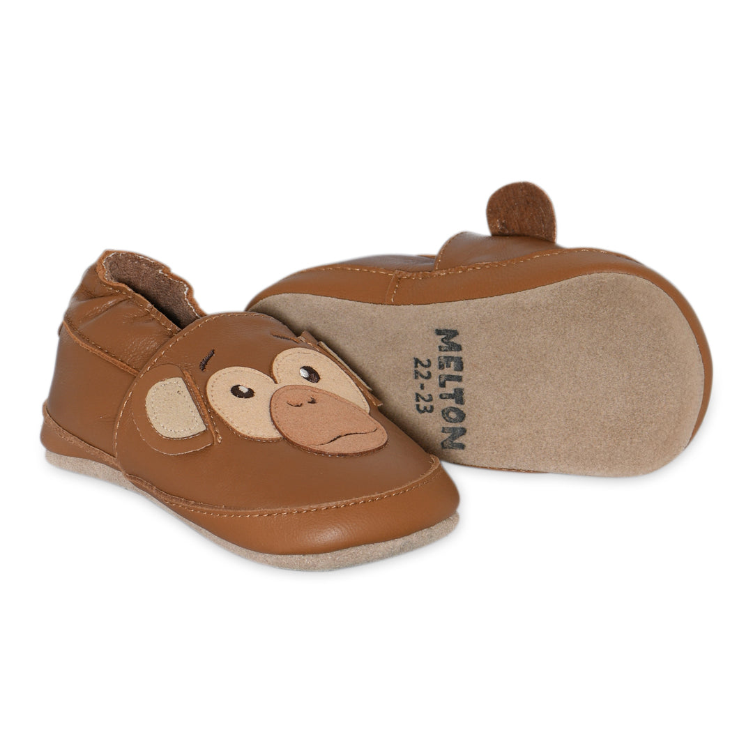 Monkey leather slippers
