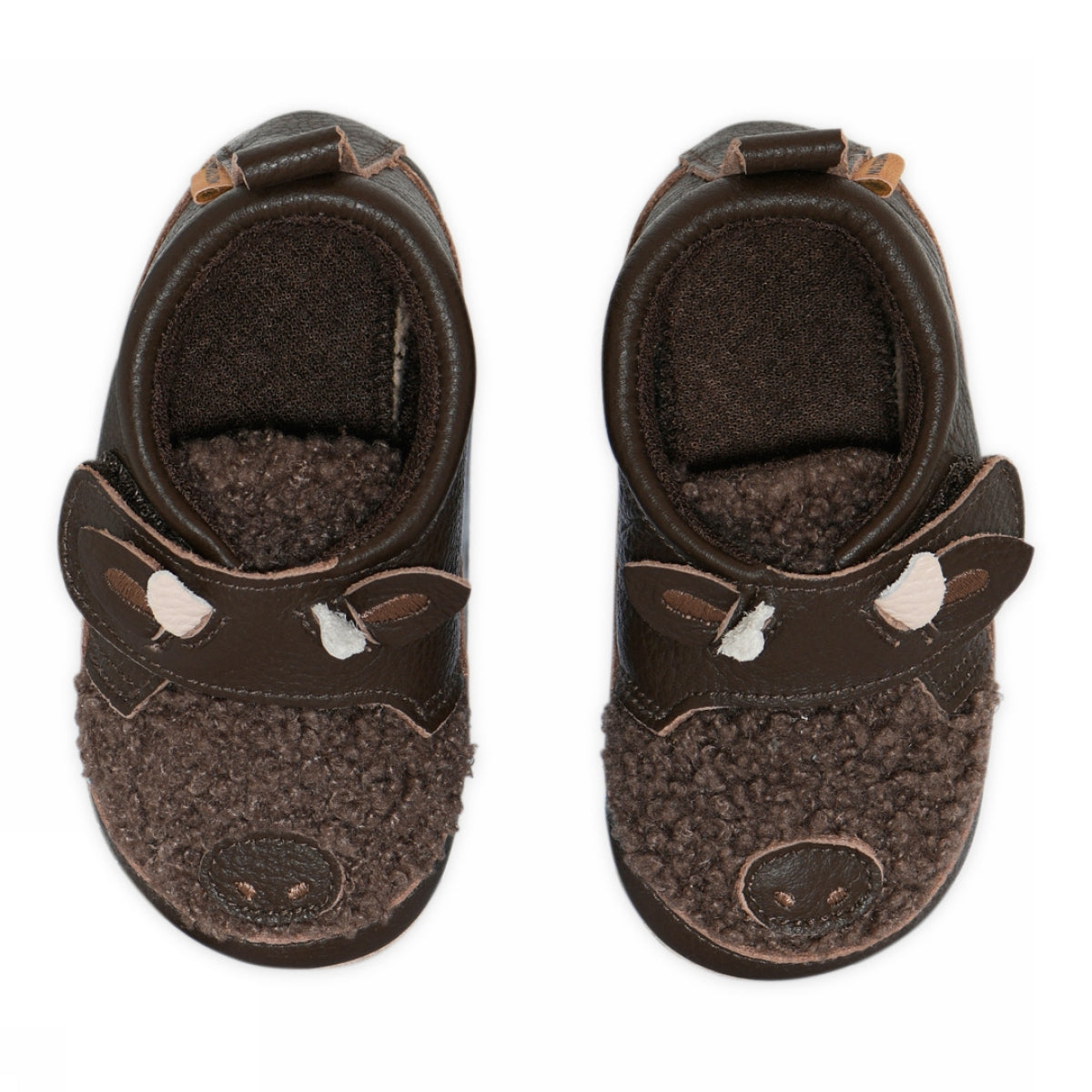 Buffalo leather slippers