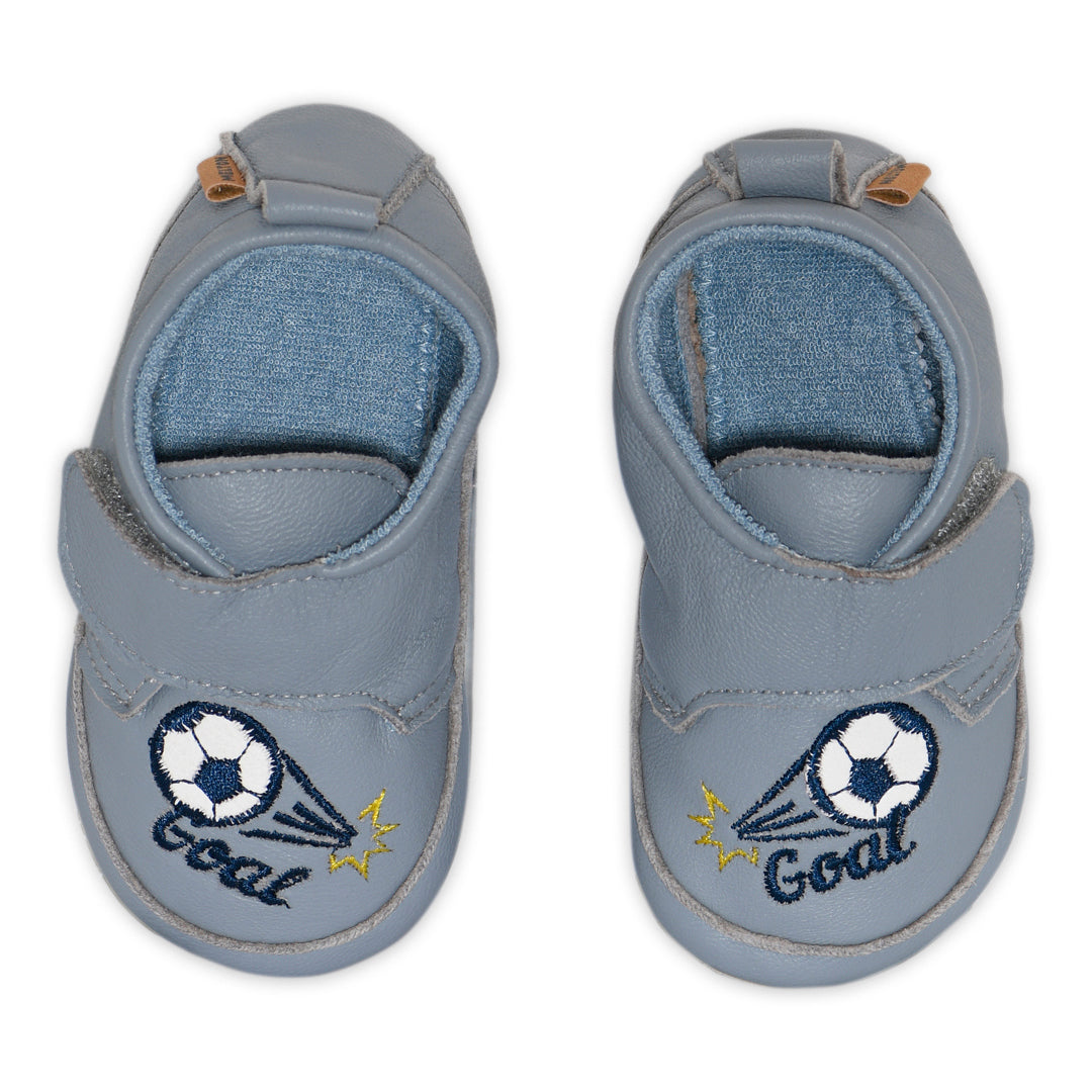 Soccer leather slippers
