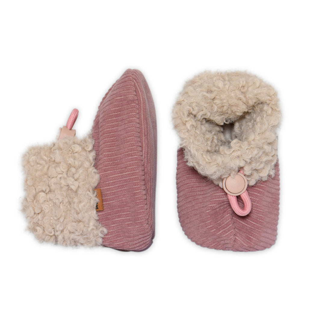 Fluffy baby textile slippers