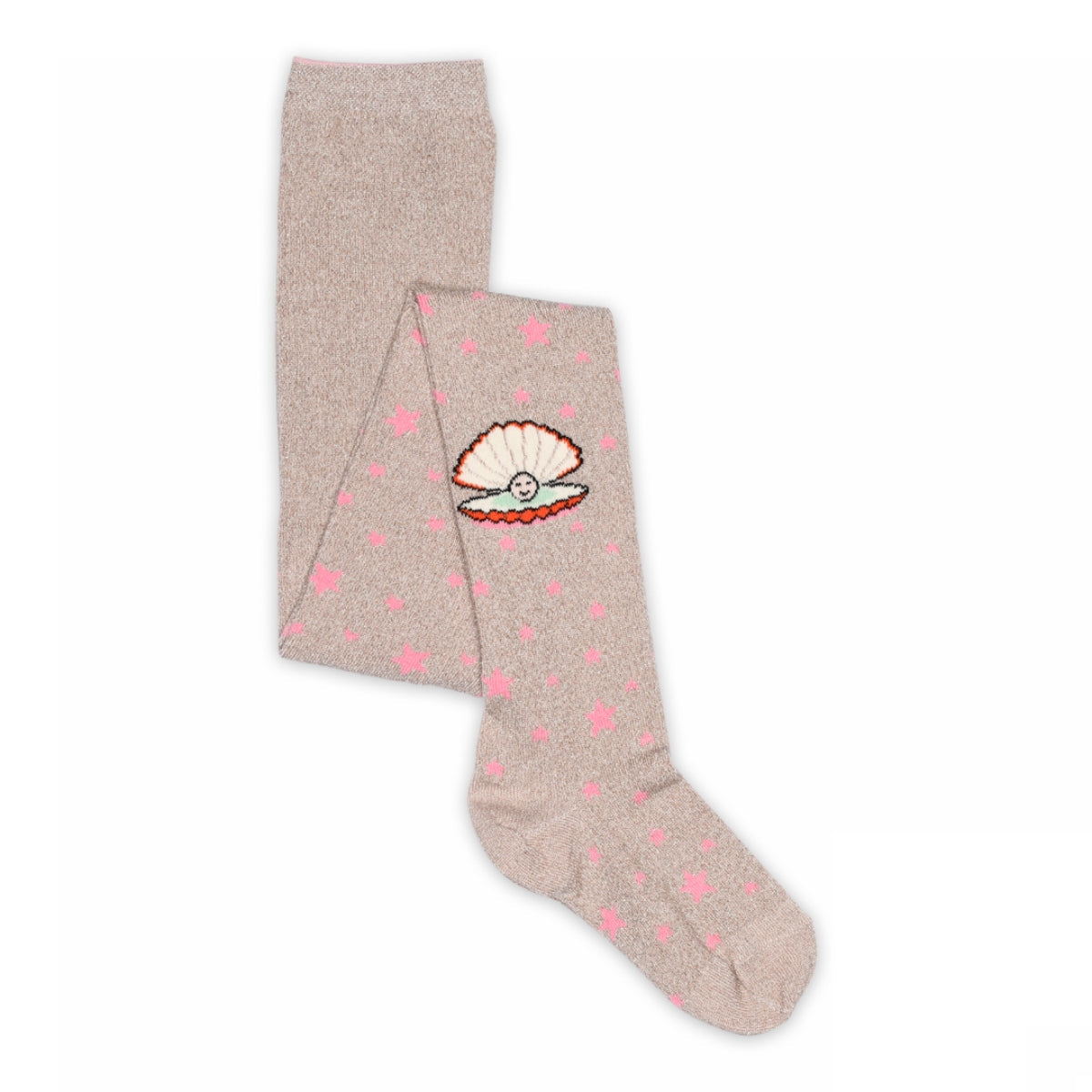 Shell glitter tights