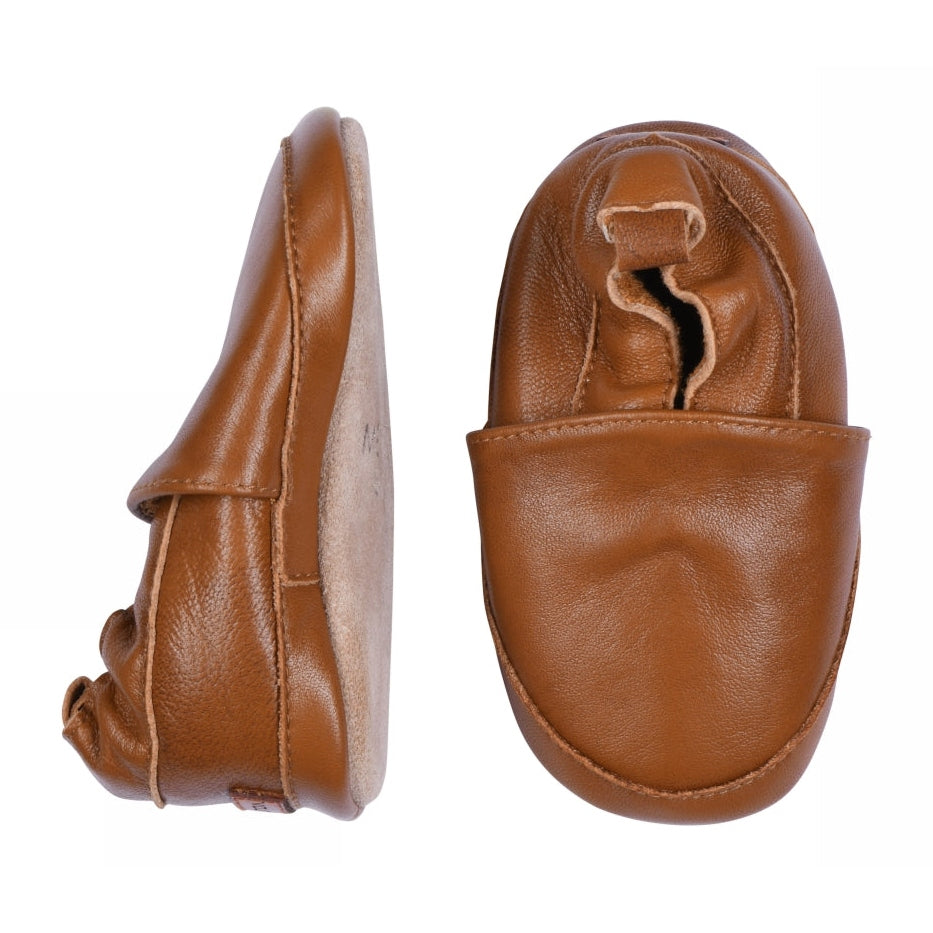 Solid leather slippers
