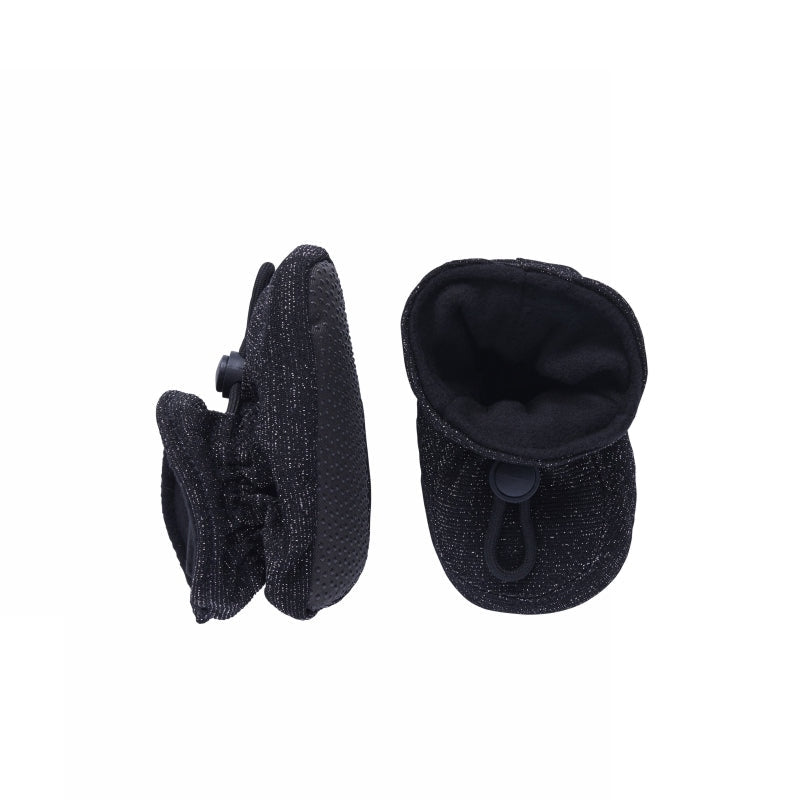 Glitter textile slippers