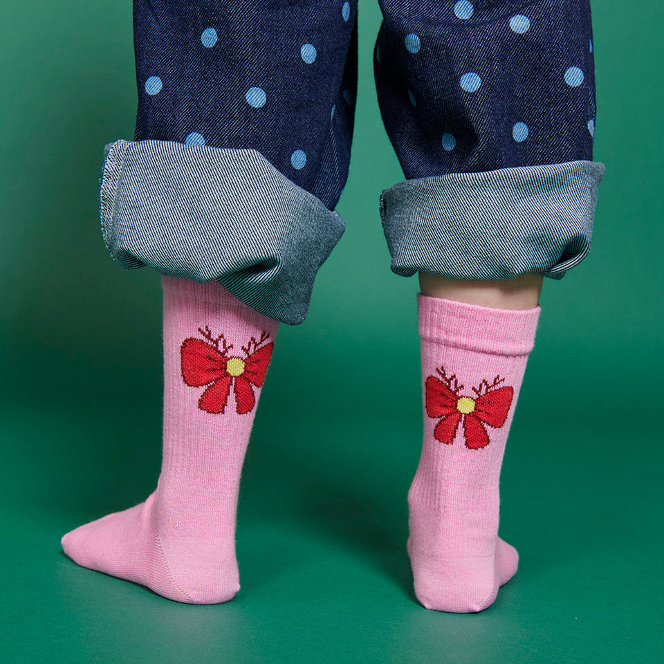 Antler bow socks