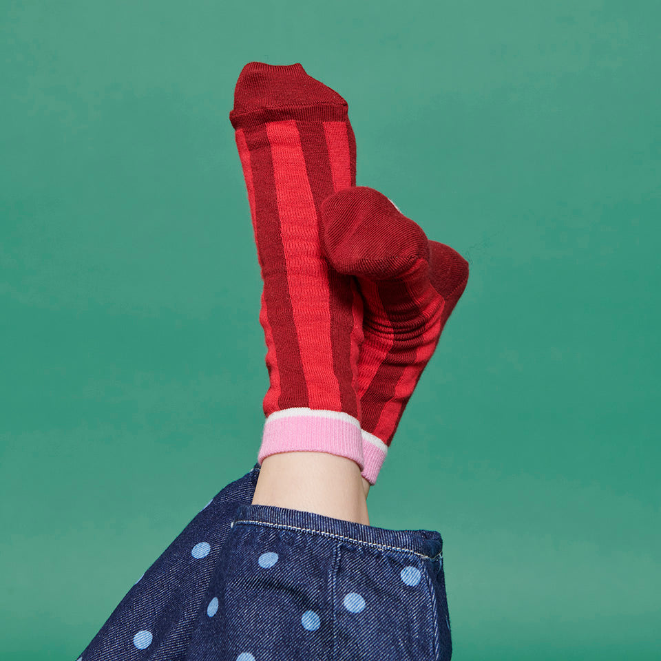 Block stripe socks