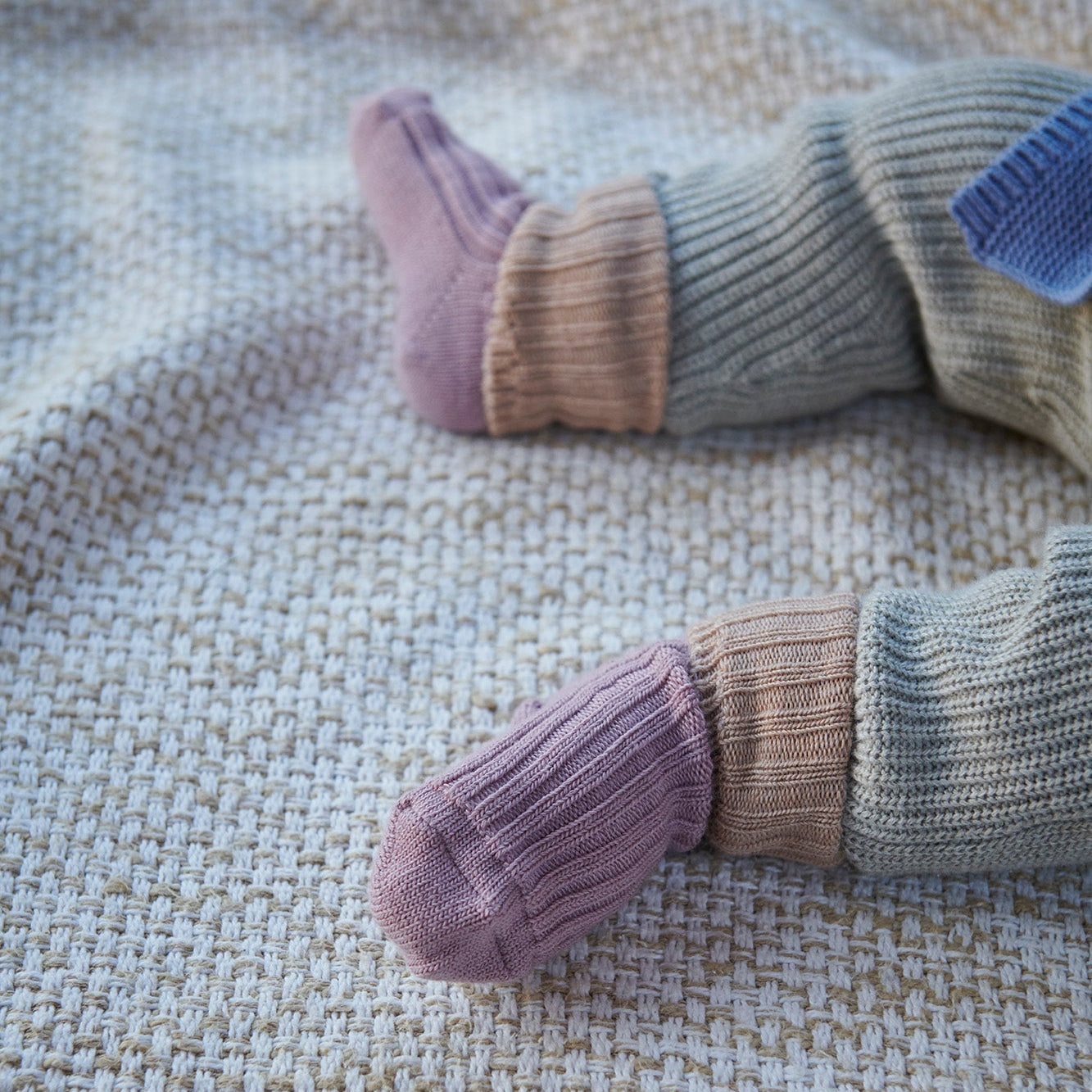 Cotton rib baby socks