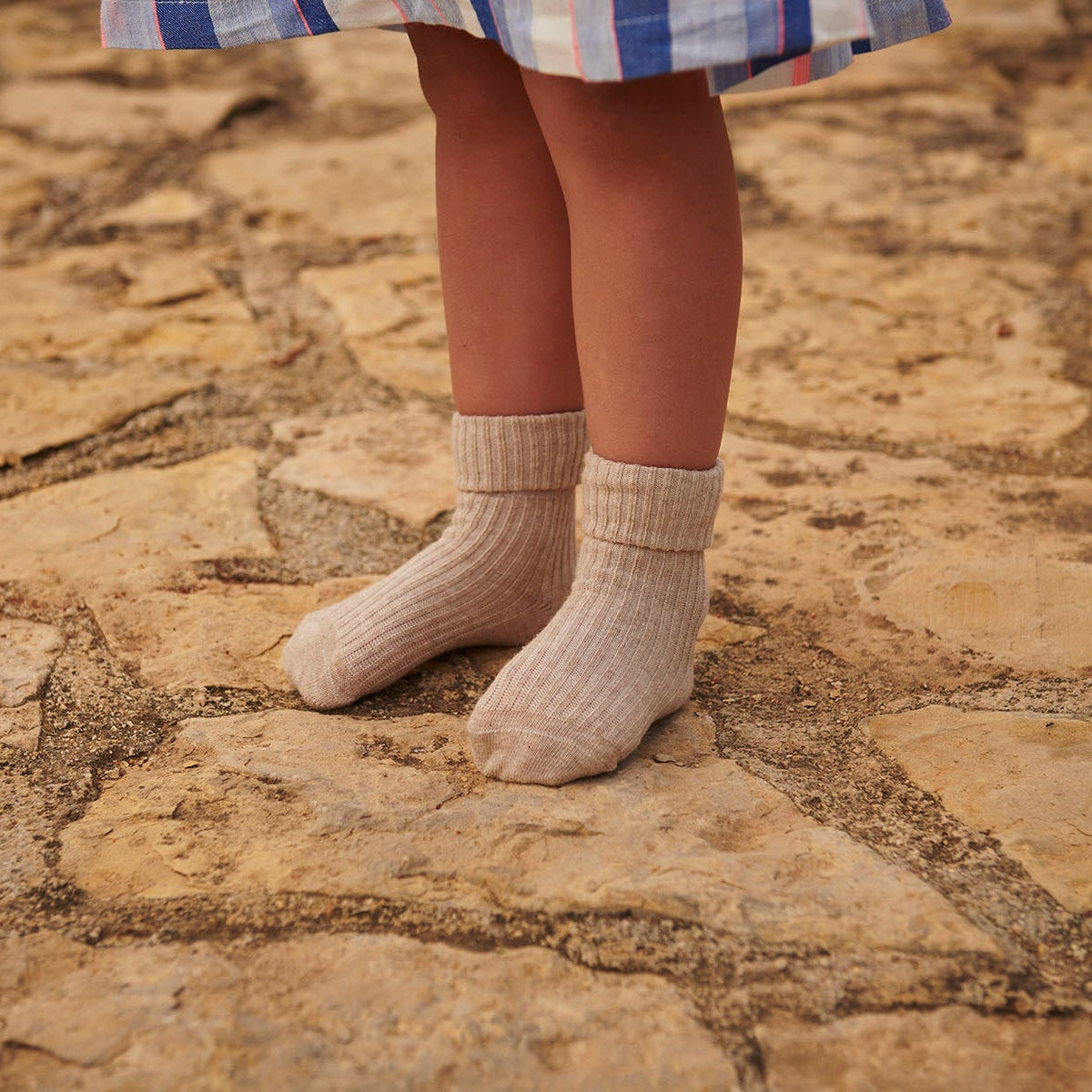Cotton rib baby socks