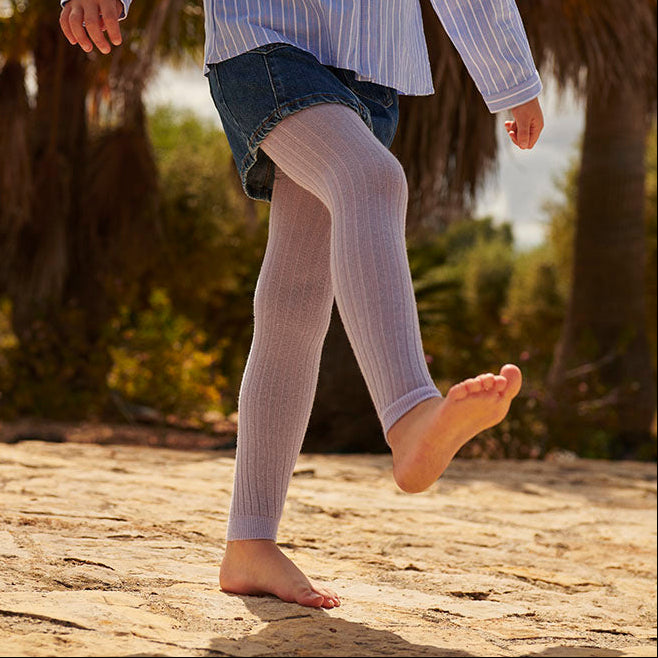 Cotton rib leggings