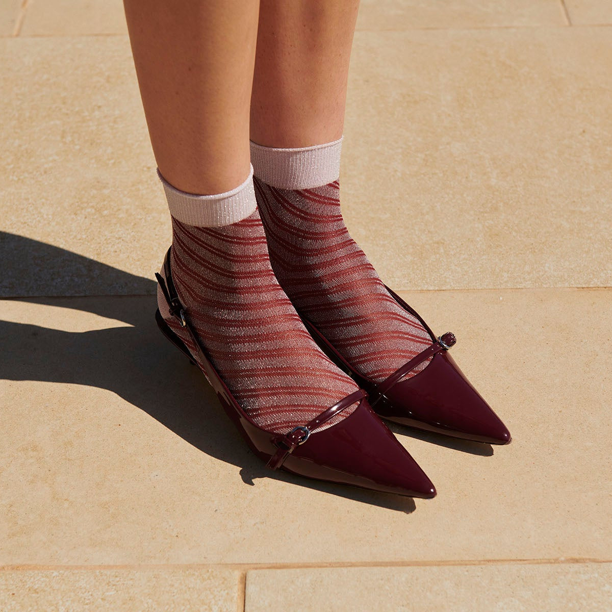 Elisa glitter short socks
