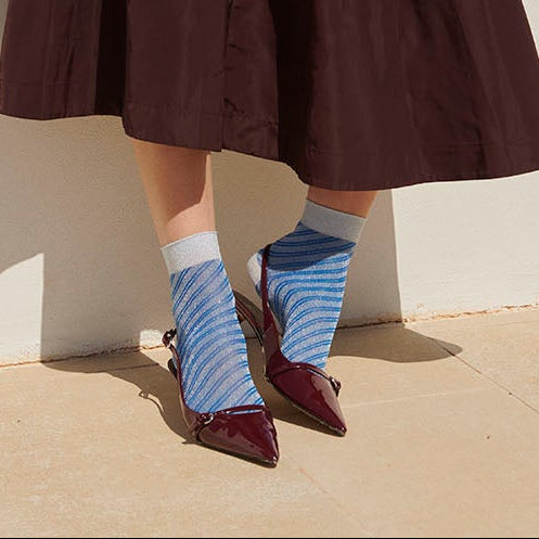 Elisa glitter short socks