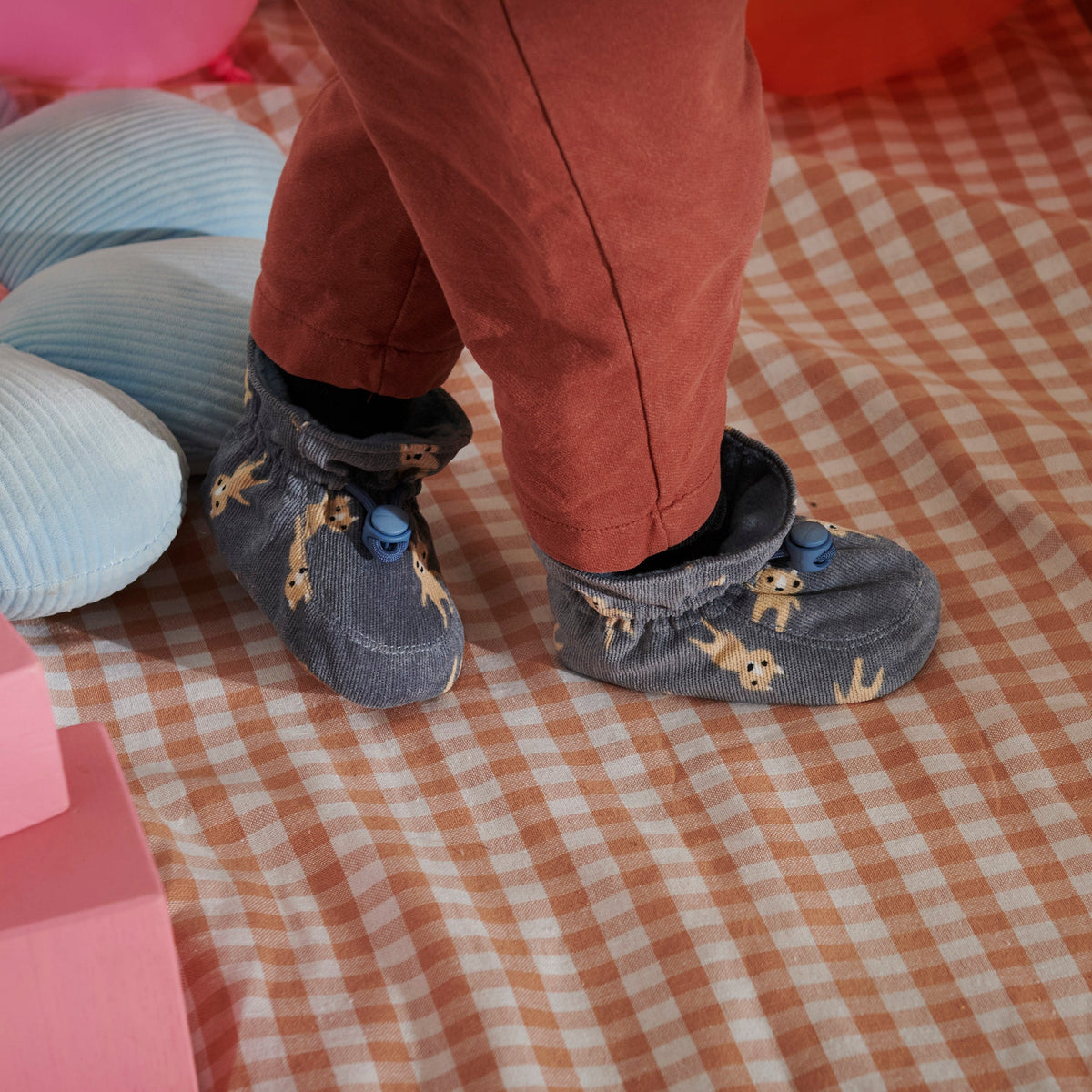 Snowfox textile slippers