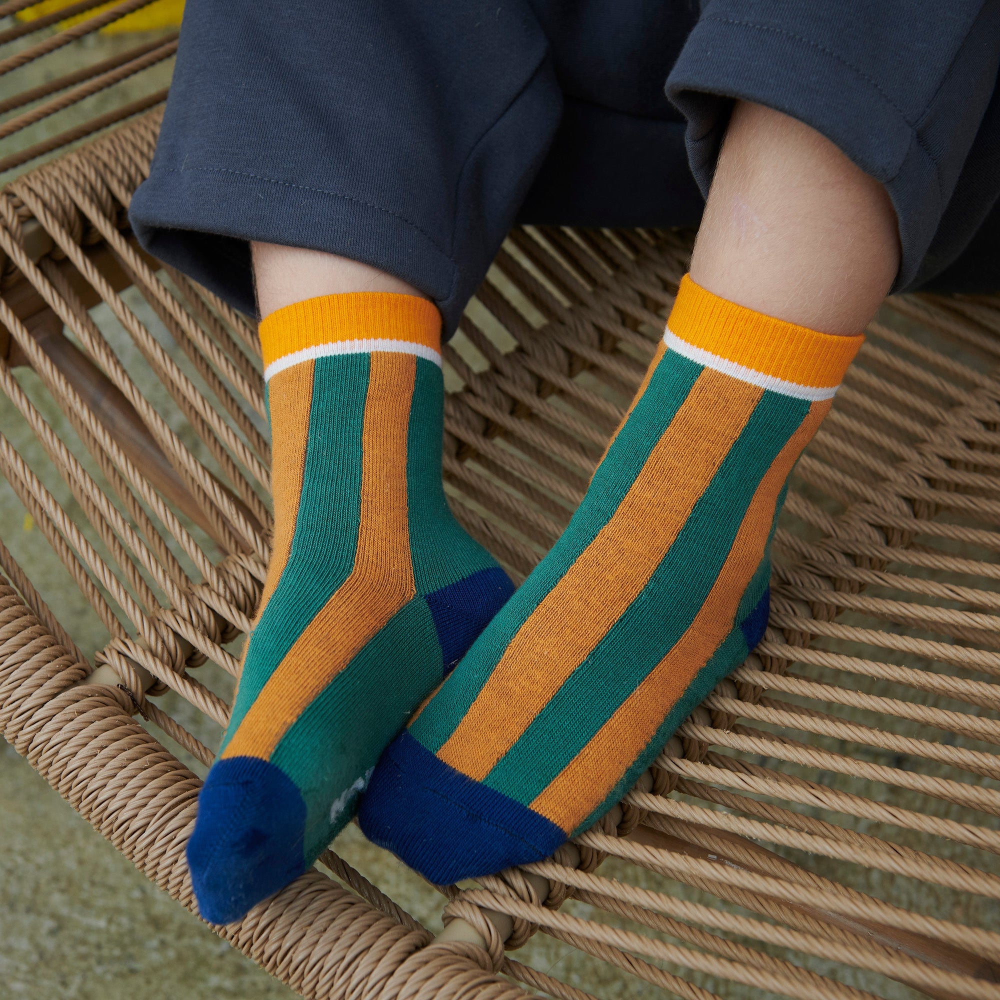 Block stripe socks