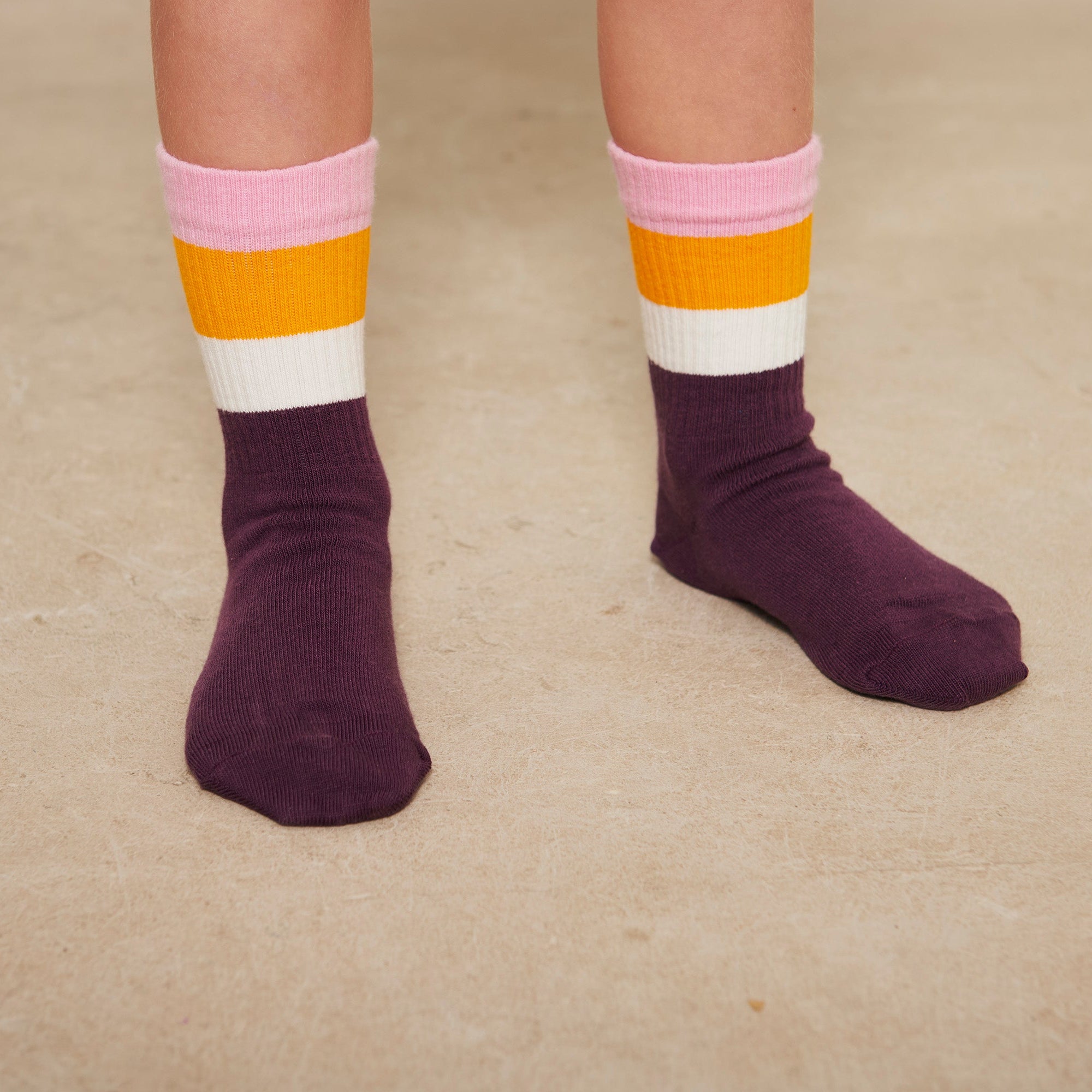 Wide stripes socks
