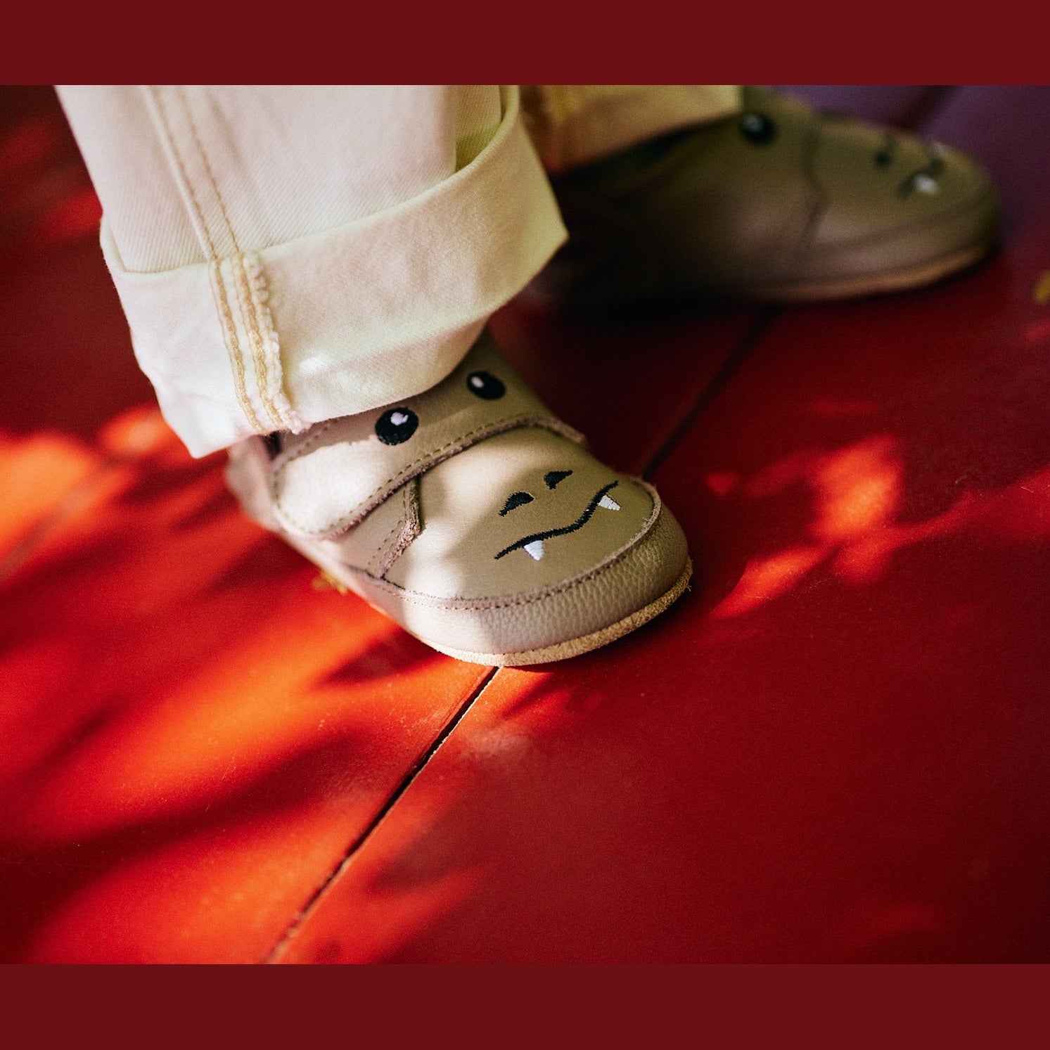 Dragon leather slippers