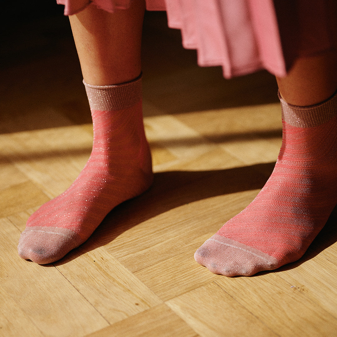 Elisa glitter short socks