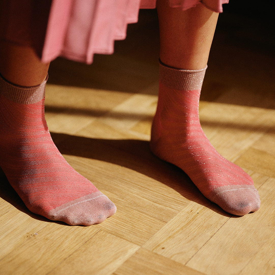 Elisa glitter short socks