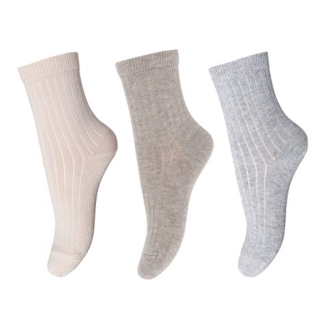 Cotton Rib socks -  3-pack