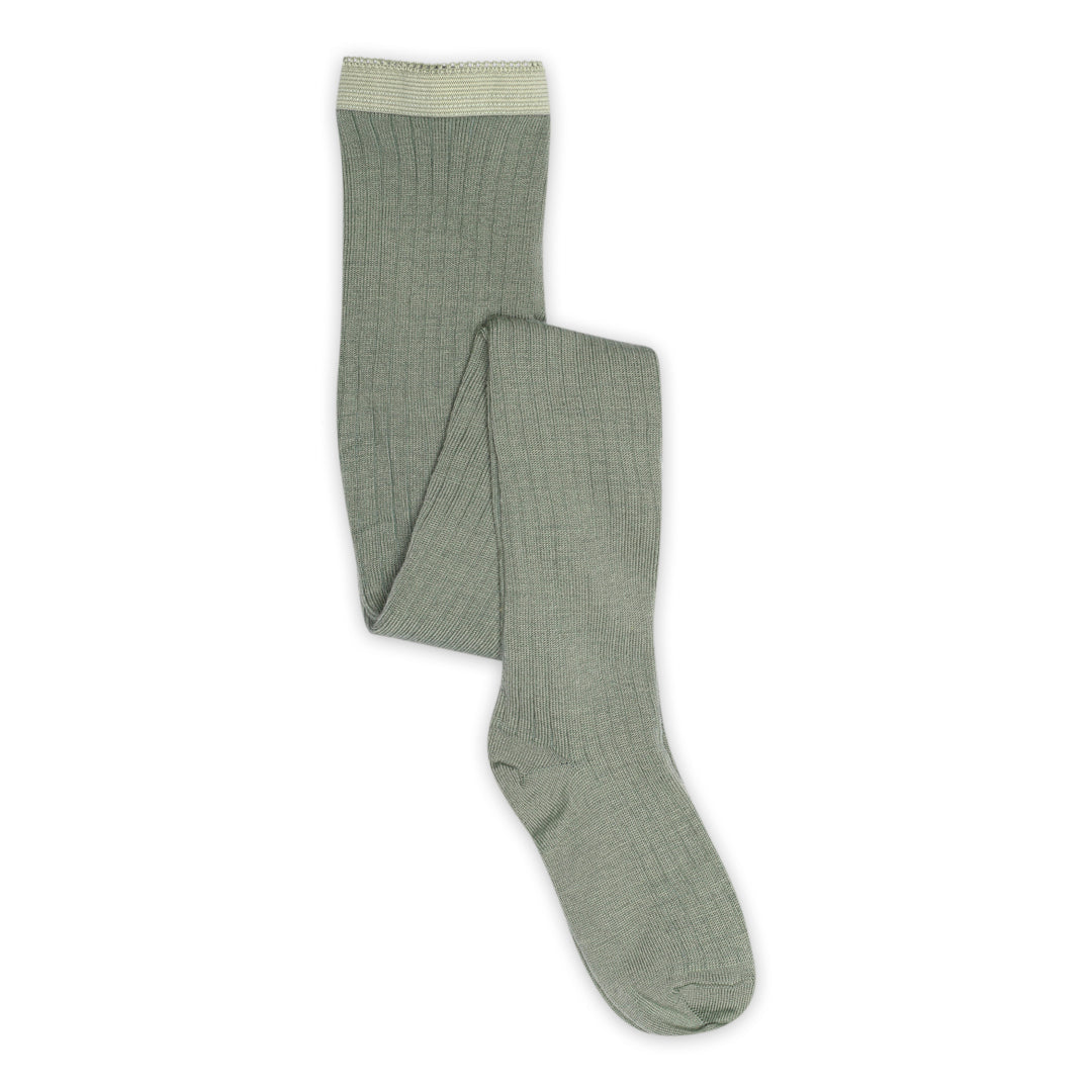 Wool rib tights