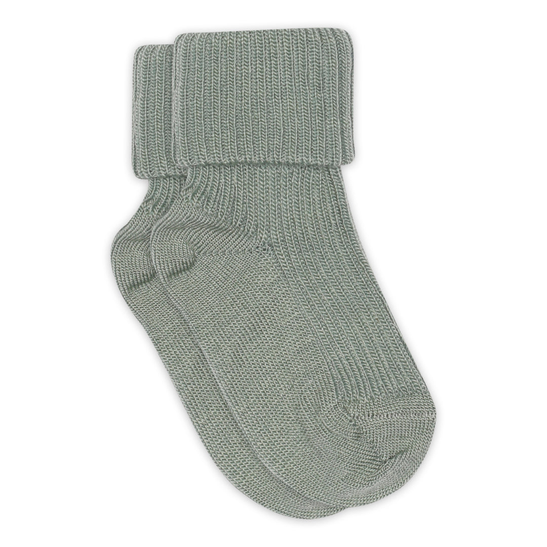 Wool rib baby socks