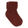 Wool rib baby socks