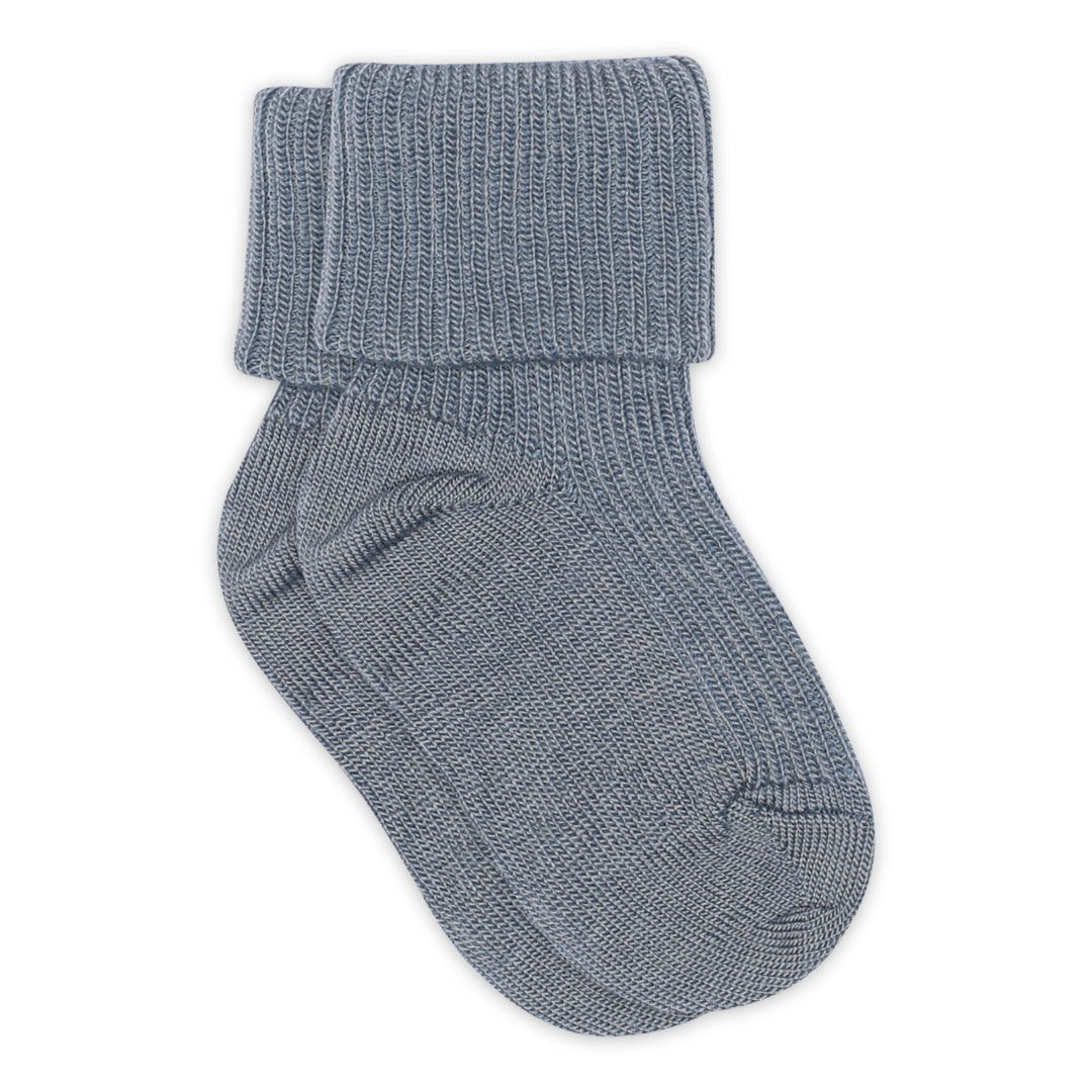Wool rib baby socks