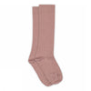 Wool rib knee socks