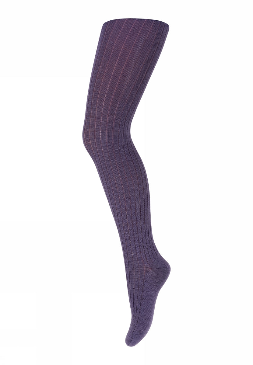 Wool rib tights