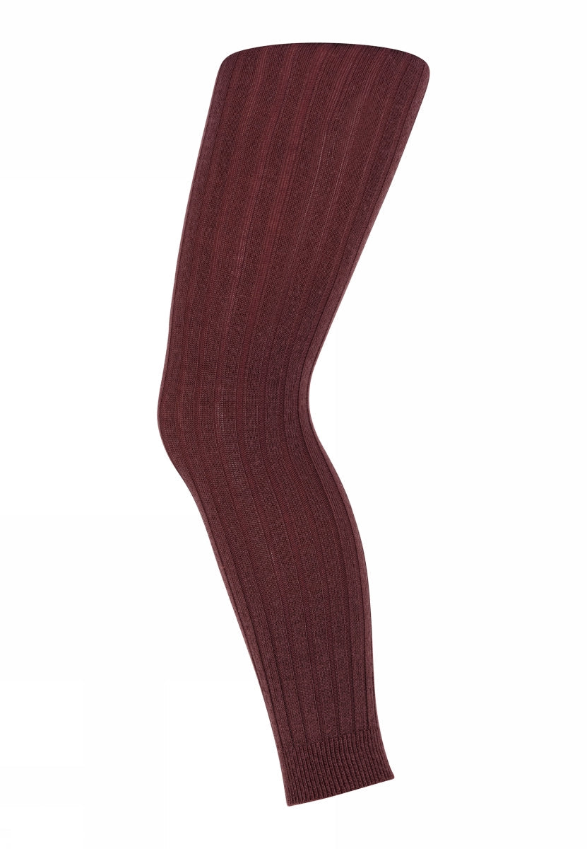 Wool rib leggings